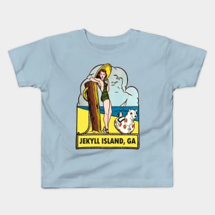 Jekyll Island Georgia Vintage Kids T-Shirt